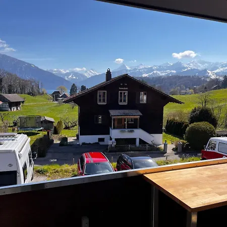 Modernes Am Mit Aussicht Auf Eiger Moench Jungfrau Spiez