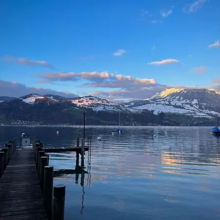 Apartmán Modernes Am Mit Aussicht Auf Eiger Moench Jungfrau Spiez